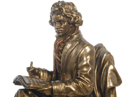 image for US Beethoven Statue, Bronze Powder Cast 9.75-in