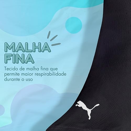 Kit 09 Pares Meia Infantil Puma Sapatilha Cano Curto Everyday Criança Unissex Juvenil | KIT - D | 29