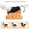 StrongTek Rocking Foot Rest & Adjustable Wooden Foot Rest Set, Ergonomic Under Desk Support, Non-Slip, 3 Height Levels, Improves Posture & Circulation, for Office & Home