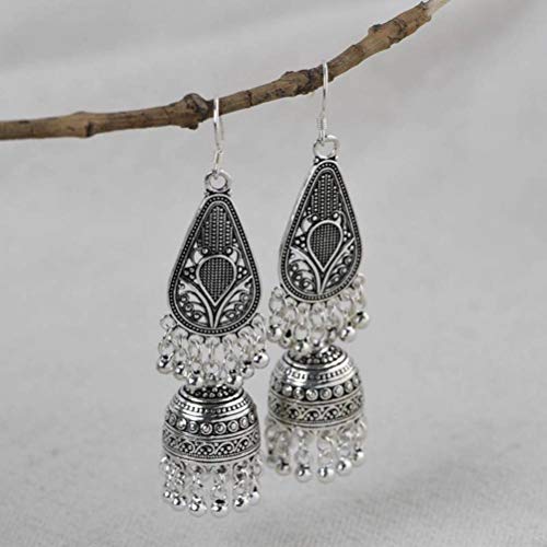 Boucles d'oreilles de style chinois rétro, le cadeau en argent idéal