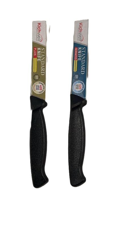 Standared Kitchen Knifes(Knife Black Pack of 2)