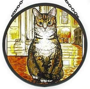 Decorativo Dipinto a Mano Vetrata Sun Catcher/Roundel in un Wren