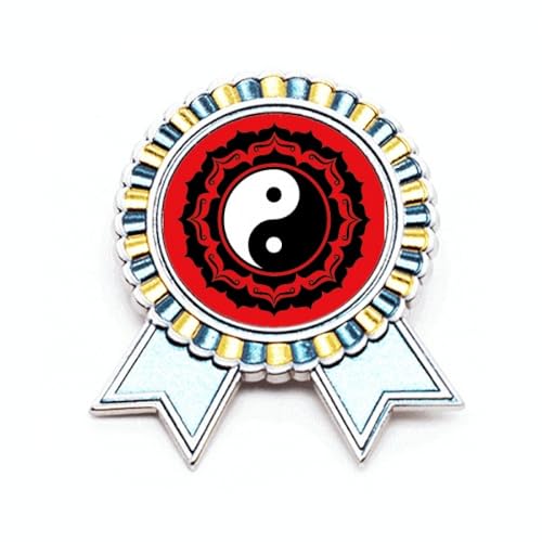 Broche Chine Taichi huit motifs accessoire pour veste en métal