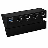 Anrain 5 USB Port Hub for PS4, High Speed Charger Controller Splitter Expansion Adapter