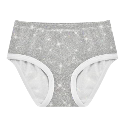 Joisal Cotton Girls Underwear Toddlers Minimalist Gray Stars Art Little Girl Panties Fun Print Kids Undies Briefs 2t