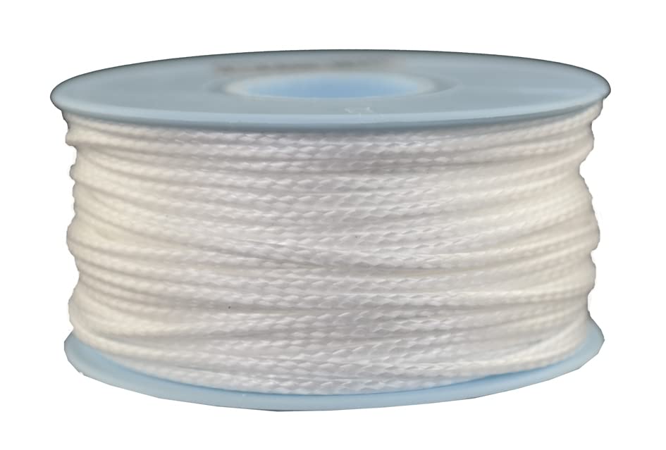 Fune in Dyneema lunga 30 m, con sezione di diametro 2 mm, colore: bianco