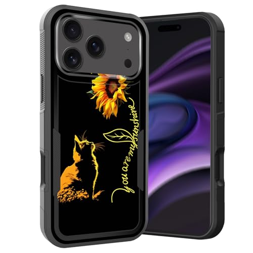 Coque iPhone 17 Pro antichoc résistant aux chocs protection hybride chat 6,3"