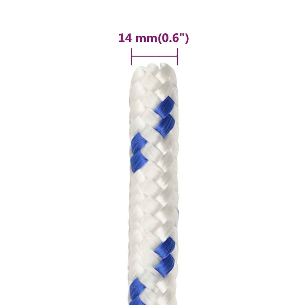 VidaXL Boat Rope Braided Rope Coil Boat Line For Boat Rigging Lines Polyester W113846480