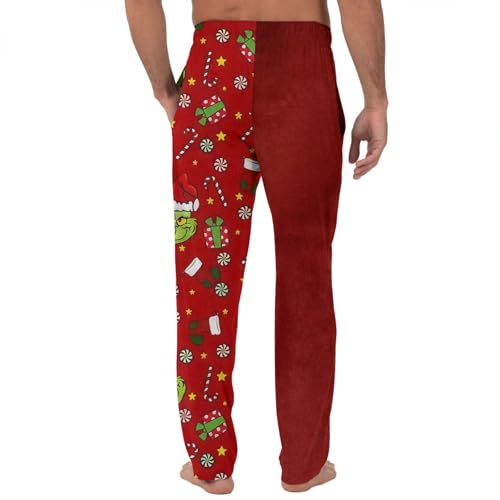 Mens Christmas Pajama Bottoms Comfy Lounge Pants with Pockets Soft Loungewear Sleepwear Casual Holiday Pajamas Pant2