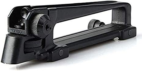 Gexgune .223 with Dual Adjustable Aperture A2 Detachable Carry Handle Rear Sight for Hunting Tactical M4 M16 AR15