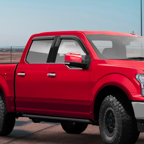 Voron Glass Tape-on Extra Durable Rain Guards for Trucks Ford F-150 2015-2026 SuperCrew, Window Deflectors, Vent Window Visors, 4 Pieces -100526 by Voron Glass - Image 6