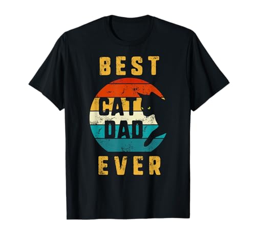 Cat Dad Father Cats Funny For Son Nephew Best Cat Dad Ever Camiseta