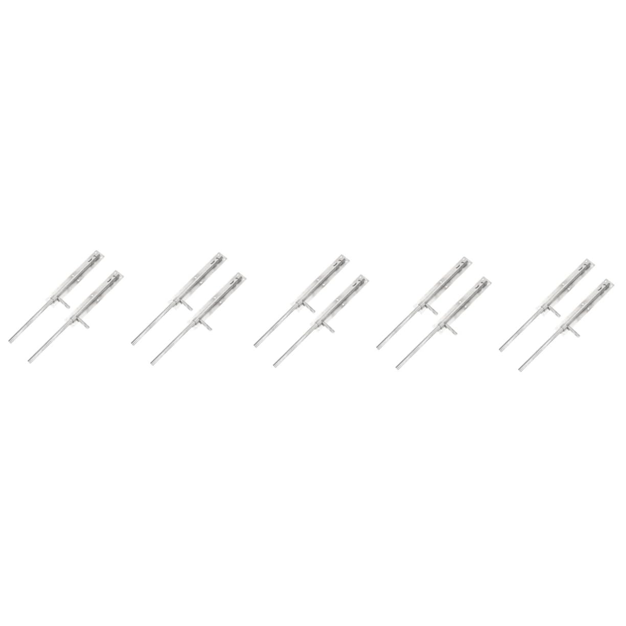 Serrure de porte de grange Lurrose rétractable extérieure | Lot de 5 ensembles de loquets
