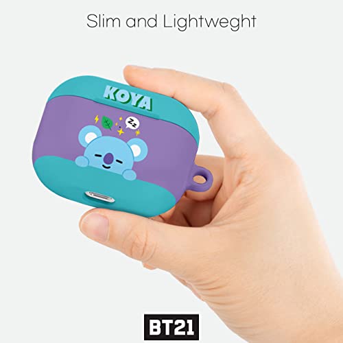 Bt21 Official Merchandise For Airpods 3Rd Generation Case Cover Protective Hard Case With Keychain For Airpods 3 Case - Koya #TOP5