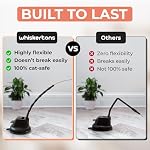 Whiskertons Interactive Bird Simulation Cat Toy Set, Interactive Cat Toys for Indoor Cats, Cat Feather Toy, Self-Holding Suction Base, 5 Replacement Birds, Feathers & Bells, Realistic Bird Impression - Image 6