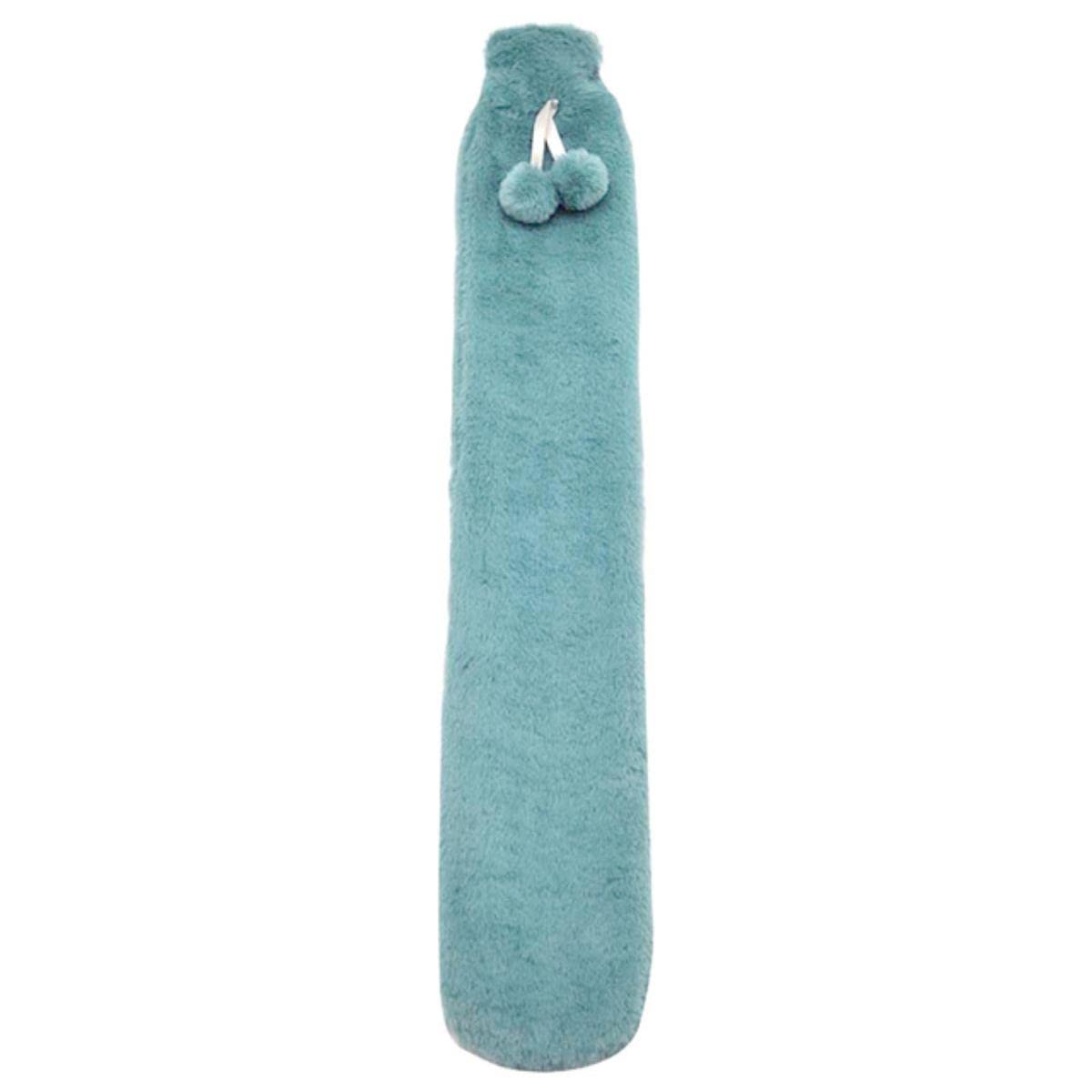52 x 9,5 cm Lange Wärmflaschentasche, grau, Abnehmbarer Bezug, extra Lange Gummi-Wärmflasche, Taille, Hand, Fußwärmer, CC-I-1000 ml