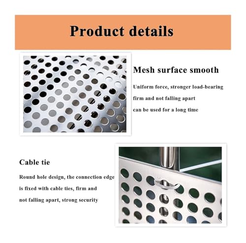 Placa perfurada de aço inoxidável 304, diâmetro do furo de 10 mm, distância do furo de 5 mm, rede an