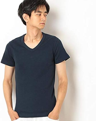 Amazon エドウィン Tシャツ 着心地 リブ Vネック 半袖tシャツ メンズ Et5671 ネイビー 日本 S 日本サイズs相当 Tシャツ カットソー 通販