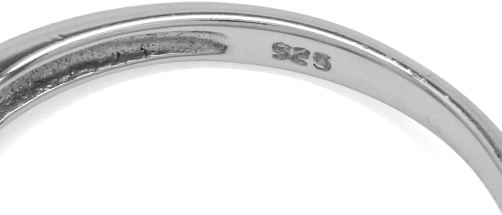 Silvershake 10MM Round Shape Gemstone White Gold Plated or Yellow Gold Plated 925 Sterling Silver Scroll/Filigree Solitaire Right Hand Ring Jewelry for Women