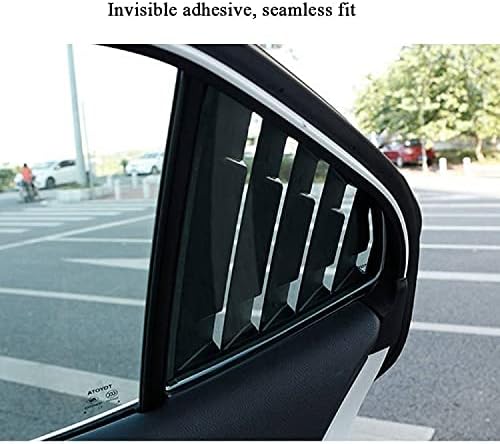 Rifoda for Camry Window Louvers Air Vent Scoop Shades Cover Blinds for 2018 2019 2020 2021 Toyota Camry ABS Material(Bright Black)