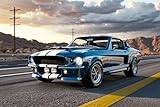 Wall Art Impact 1967 Ford Shelby Mustang GT500 Muscle Car – The Legend Lives On 24'x36' Poster
