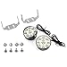 KIMISS 2X Car White 9‑SMD LED Daytime Running Light DRL Fog Lamp Head Bulbs, Super Bright, Energy Saving, KIMISSqzsxvip3go