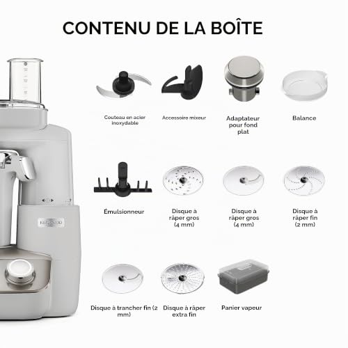 Robot Cuiseur KENWOOD CCL50A0CP – 8 Programmes, Bol Inox 4.5L, Moteur 550W - vue 8