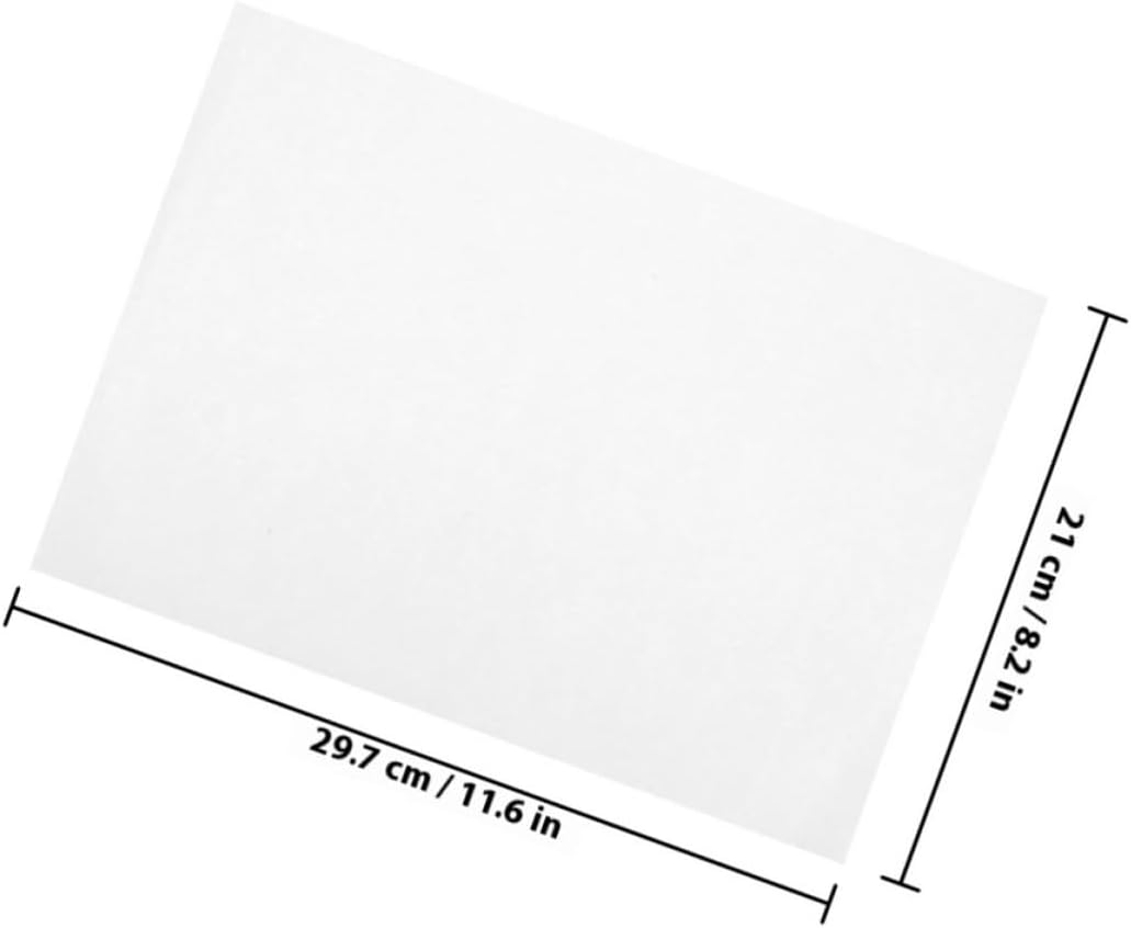 100 Sheets Printable Self Adhesive Label Paper for Printer White image 2