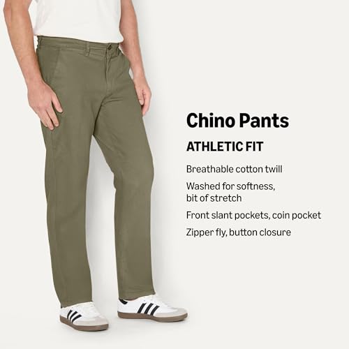 Image of Amazon Essentials Men's Athletic-Fit Chino Pants