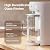 Purevua PR1-A Countertop UV Reverse Osmosis Water Filter System, 6 Stage RO Filtration Purifier No Plumbing Machine for Home Counter Top with 68 fl.oz(2L) Glass Pitcher, TDS and Filter Life Detection