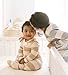 Burt's Bees Baby Boys' Organic Cotton Sleep and Play Footed Pajamas, One-piece Zip Front Romper, Baby Essentials