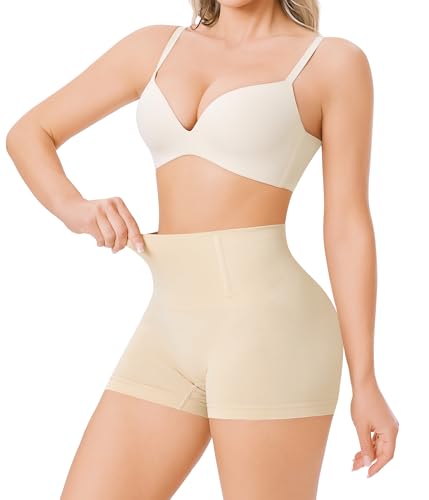 Nebility 2 Piece Slip Shapewear Shorts for Under Dresses Smooth Seamless Shaping Boyshorts Panties2