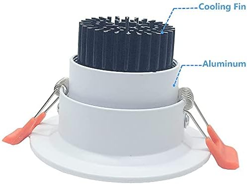 Miniatura 3 de LightingWill Downlight LED regulable de 2 pulgadas, luz de techo empotrable COB de 3 W, blanco ultra cálido 2700 K, CRI80, equivalente a bombillas