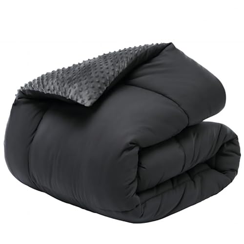 songlibin 掛け布団 ダブル 冬 3.6kg 増量タイプ 単品 極暖 布団 保温 5Dミンキードット シンサレート 掛け布団 冬 かけ布団 洗える ふとん おしゃれ 掛けふとん あったか 毛布布団 ボリューム感がたっぷり 寝具 厚手 暖かくて軽い 抗菌防臭 防寒対策 ダークグレー