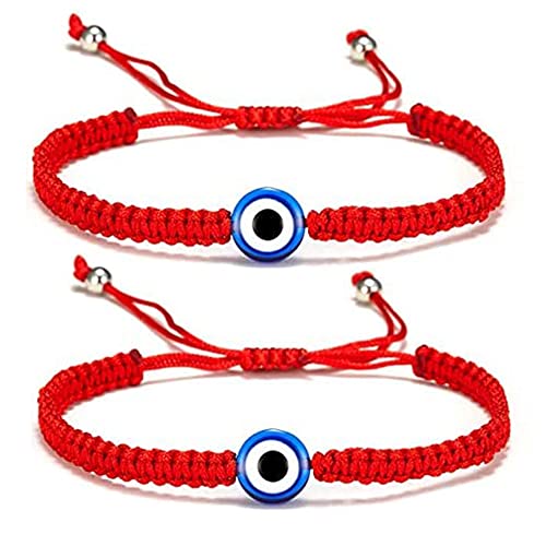 Pulsera de cadena hecha a mano con hilo rojo negro ajustable para mujeres, hombres y niñas, pulseras minimalistas, Metal, no conocido Cover