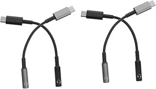 ABOOFAN Para Adaptador 3.5 Cabo Tipo USB De 4 Peças Mm Cabo Profissional Fone De Áudio Aux Jack Fone De Ouvido Adaptador Fêmea Para Dongle Conversor De Fone De Ouvido Acessório Tipo C C