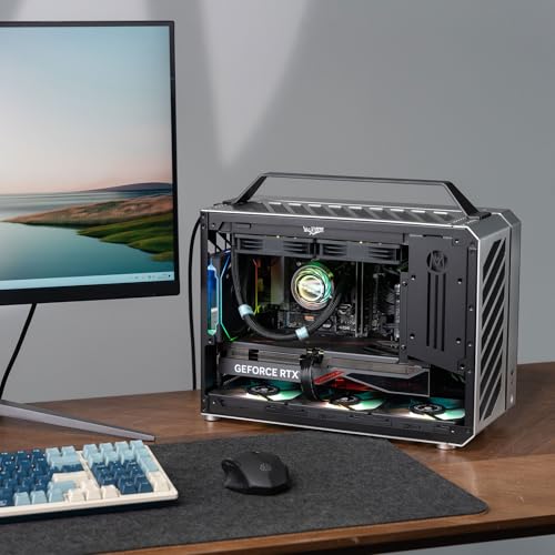 Image of Mechanic Master Cool Cube Series C+MAX Matx case with GPU Length Less Than 380mm / 240 AIO & 162mm Air Cooling Computer Case (Moonlight Silver)