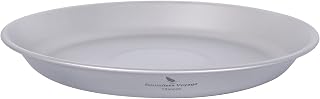 Boundless Voyage Titanium Dish Plate Bowl with Carry Bag (1pc 1111T) | Outdoor Camping Pan Campfire Tableware Cookware Mess Kit for Food Fruit Sauce, Dishwasher Safe Plates