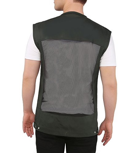 Image of ASHDAN Photographer Durable Vest. Sleeveless Regular Size Outdoor Expedition Jacket. Netted Ventilation