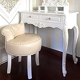 TENGKUNLUN Silla con Taburete de tocador, Asiento de Maquillaje Acolchado Acolchado, cómodo Banco de Piano, Silla Moderna, Taburete de tocador para habitación o Dormitorio