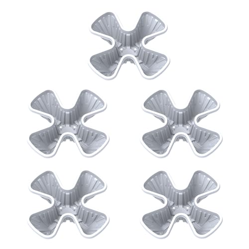 awakentti Fioriera verticale da giardino, salvaspazio, impilabile, a 5 livelli, per piantare fragole, erbe, peperoni, fragole, per interni ed esterni, colore: bianco