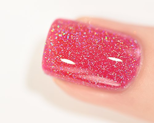 Image of ILNP Jello Shot - Paradise Pink Holographic Sheer Jelly Nail Polish