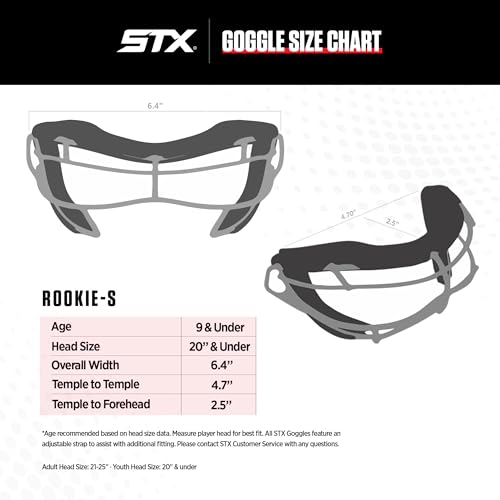 image for STX Lacrosse Rookie-S Youth Goggle, Lime/Pink, One Size