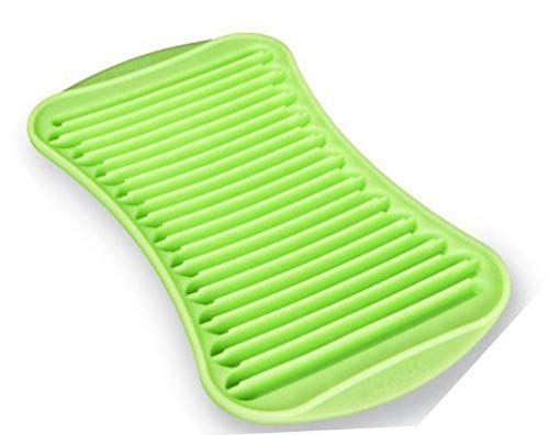 Lékué Crush - Cubitera silicona platino, huielo picado para mojitos, 2 unidades, color verde