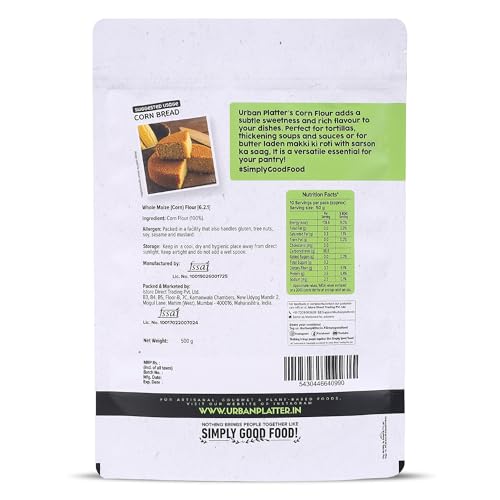 Image of Urban Platter Golden Corn Flour, 500g (Stone-Ground Makka Atta | Naturally Gluten-Free)