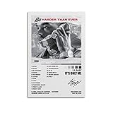 Gaoku Lil Baby Poster Harder Than Ever Album Cover Posters Canvas Art Poster And Wall Art Picture Print Modern Family Bedroom Decor Posters 12x18inch(30x45cm)
