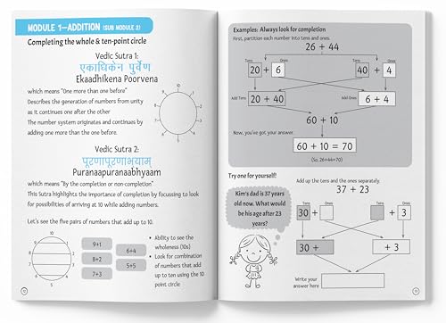 Image of Essential Concepts of Vedic Maths - Comprehensive Workbook for All Ages Speed Math, Tricks & Mental Calculations | Ages 10+ | 5+ Hours of Guided ... Logical Reasoning: Fundamental of Vedic Maths