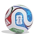 adidas Unisex-Adult World Cup Soccer Ball, White/Team Royal Blue/Solar Blue/Power Red, 5