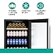 Kalamera 24'' Wine refrigerator 46 Bottle Dual Zone Built-in and Freestanding with Stainless Steel & Triple-Layer Tempered Glass Door and Temperature Memory Function