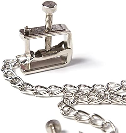 Pinza para pezones, abrazaderas para pezones, abrazaderas para pezones, abrazaderas para pezones para mujeres con cadena, erótico ajustable, juguete sexual SM para mujeres y parejas